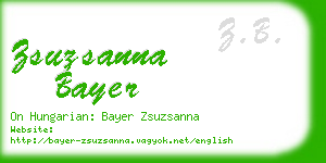 zsuzsanna bayer business card